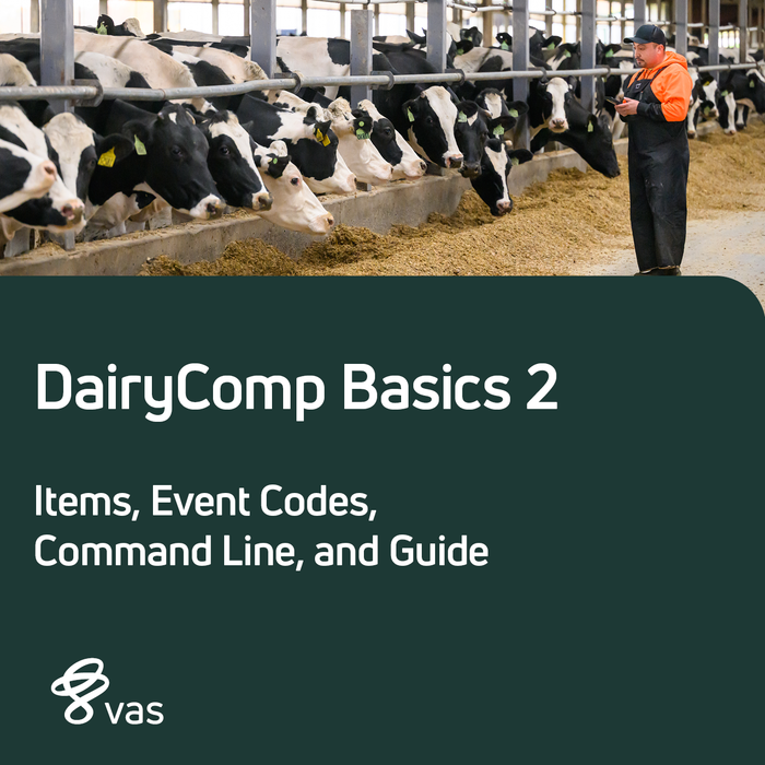 DairyComp Basics 2 - Items, Event Codes, Command Line, and Guide